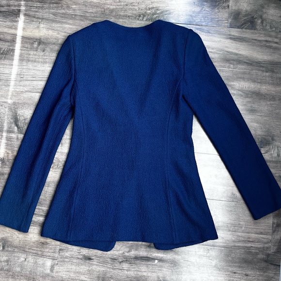 St. John Blue Jacket Button Blazer - Picture 4 of 7